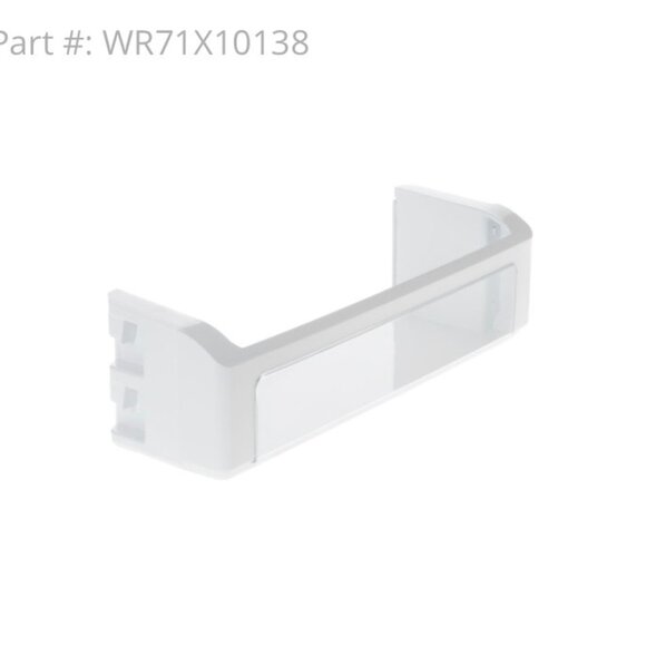 GE MONOGRAM REFRIGERATORFROZEN FOOT DOOR SHELF WITH WINDOW WR71X10138 NIB!